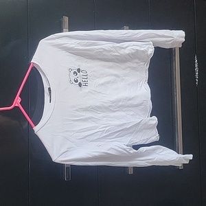 Long-sleeved crop top